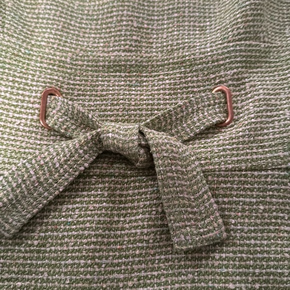 Talbots Lime Green Retro Dress 12 petite - Picture 4 of 5